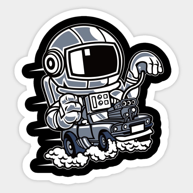 Space Racer Sticker by Art-Man